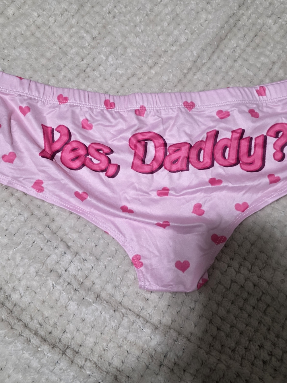 5/20$ Pink Heart "Yes, Daddy?" Panty